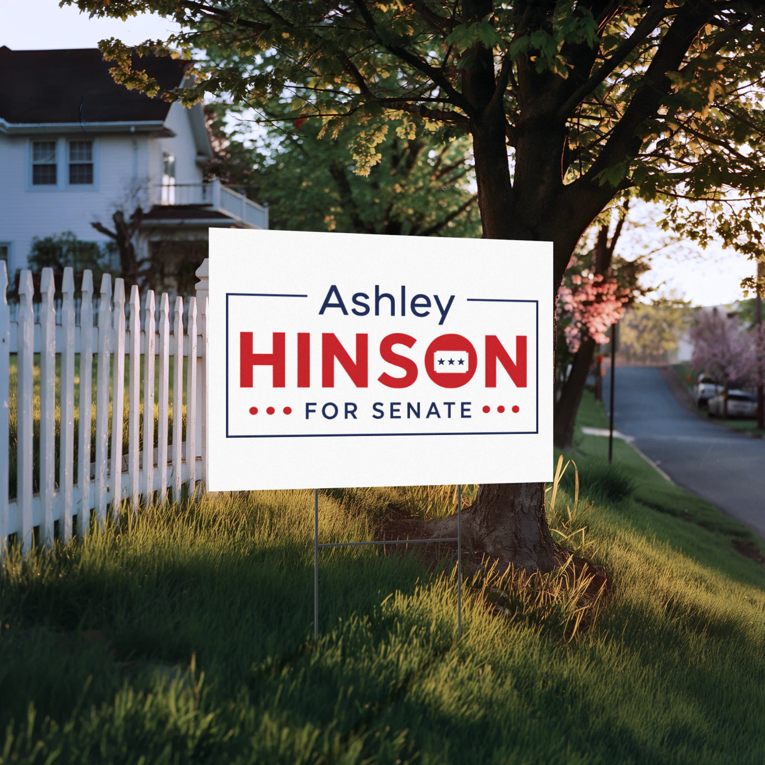 Ashley Hinson For US Senate Yard Sign 3