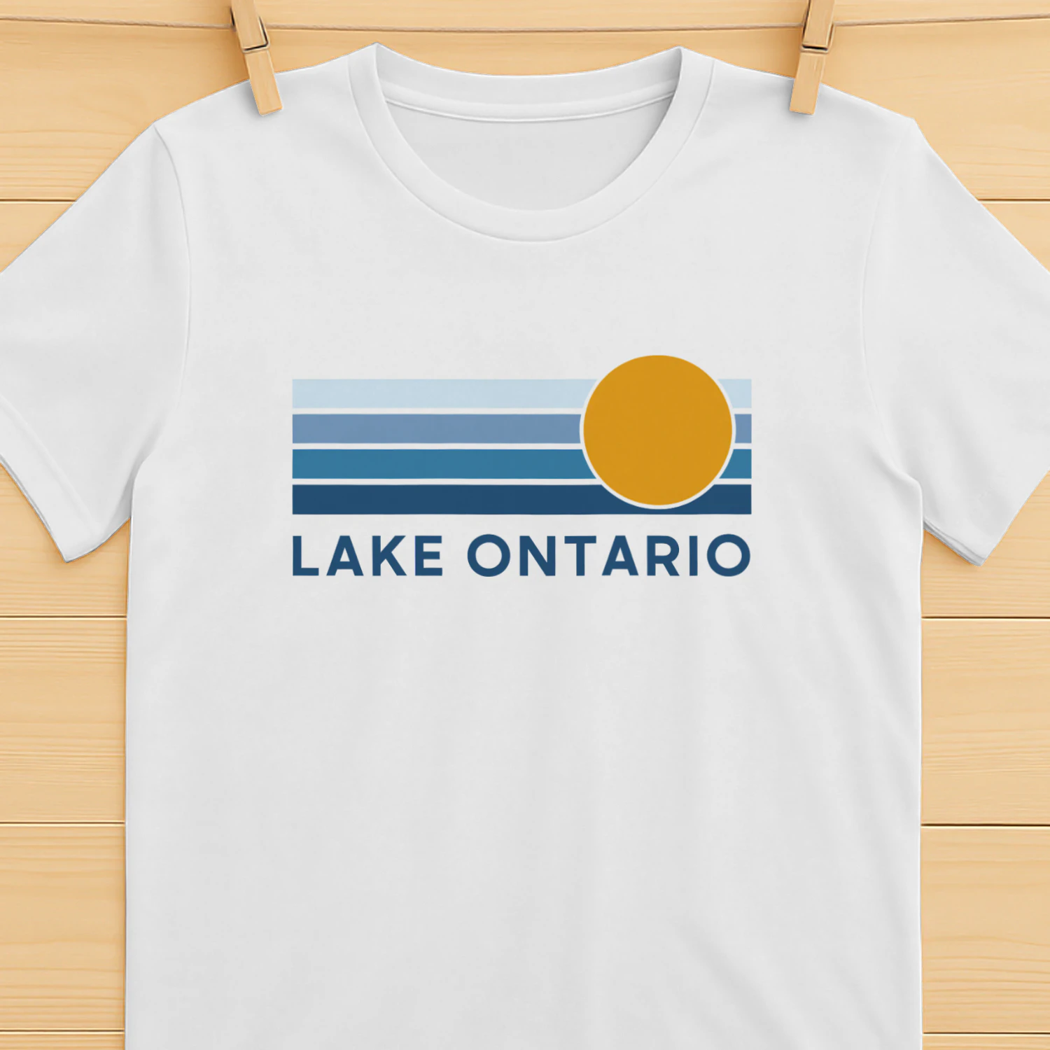 Lake Ontario Great Lakes Sunset Graphic Design Shirt