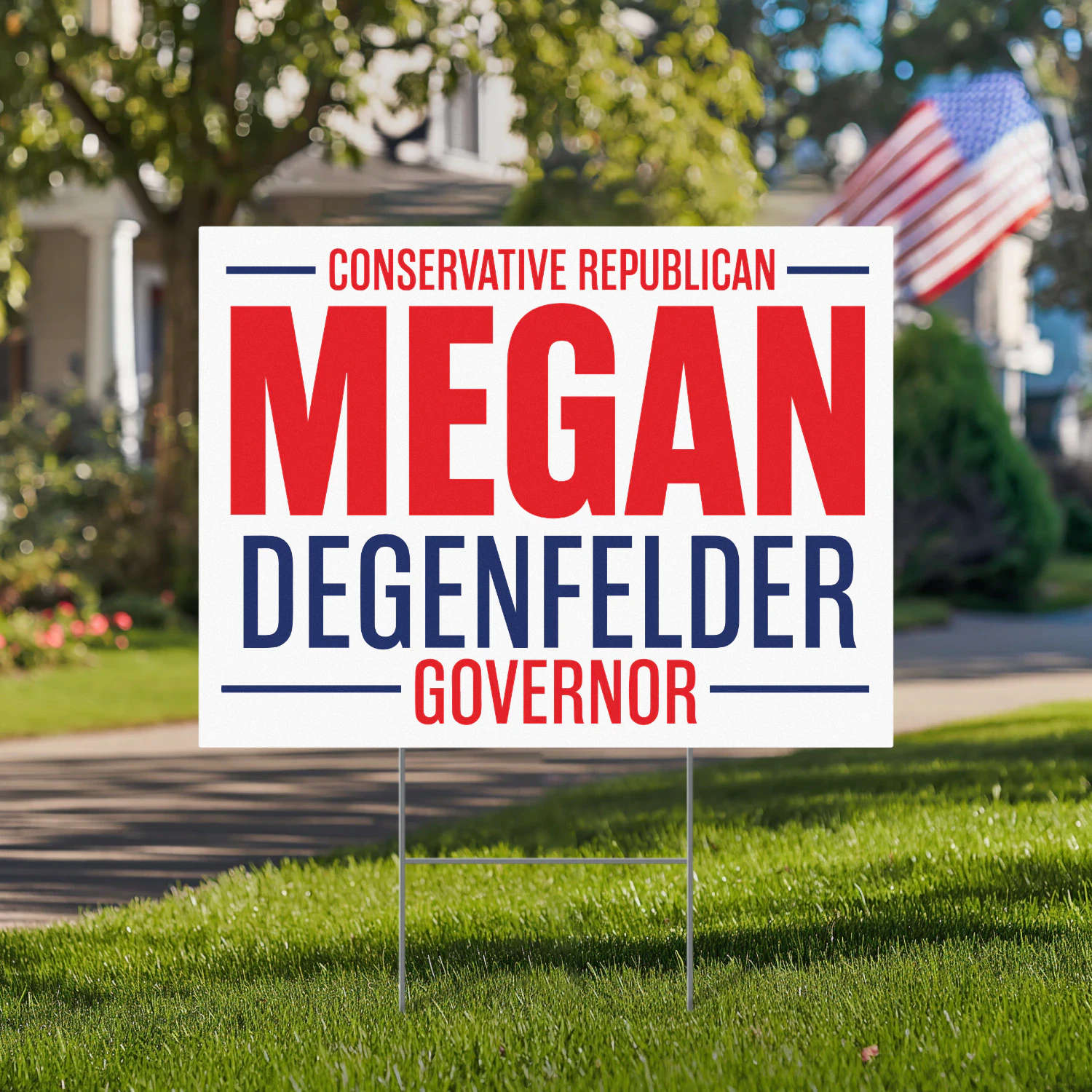 Megan Degenfelder For Governor Yard Sign