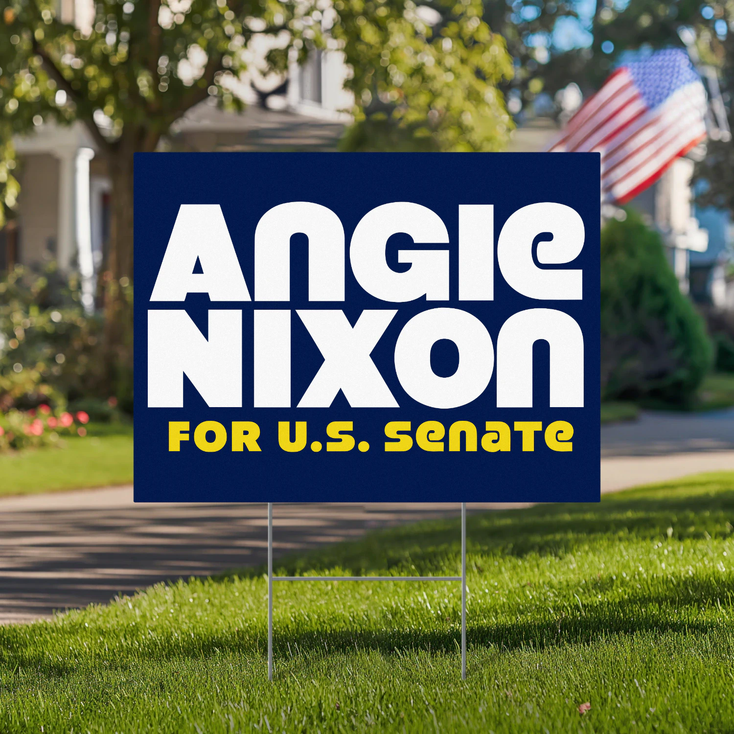 Angie Nixon For US Senate Yard Sign