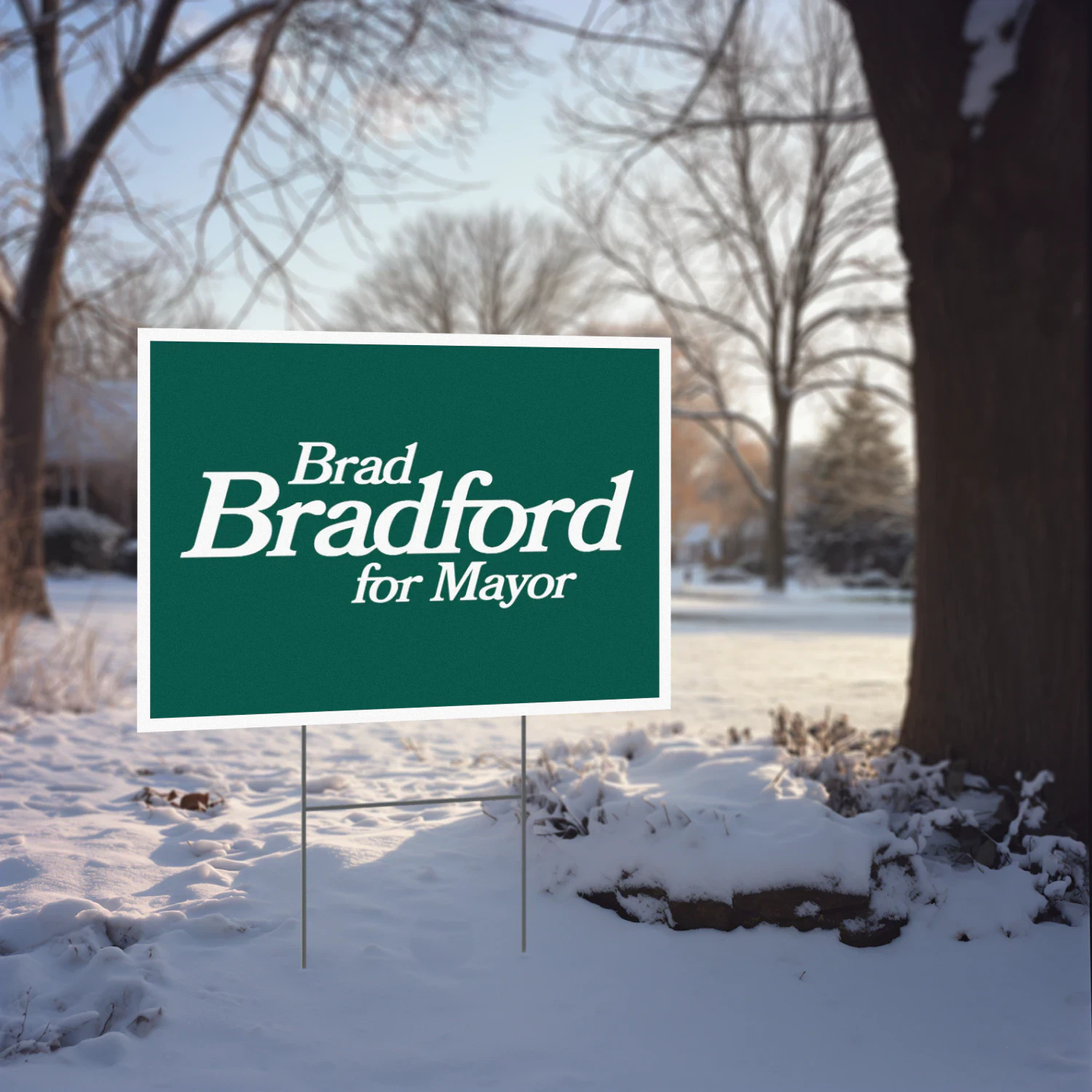 Brad Bradford For Mayor Yard Sign