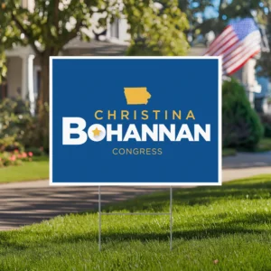 Christina Bohannan For Congress Yard Sign
