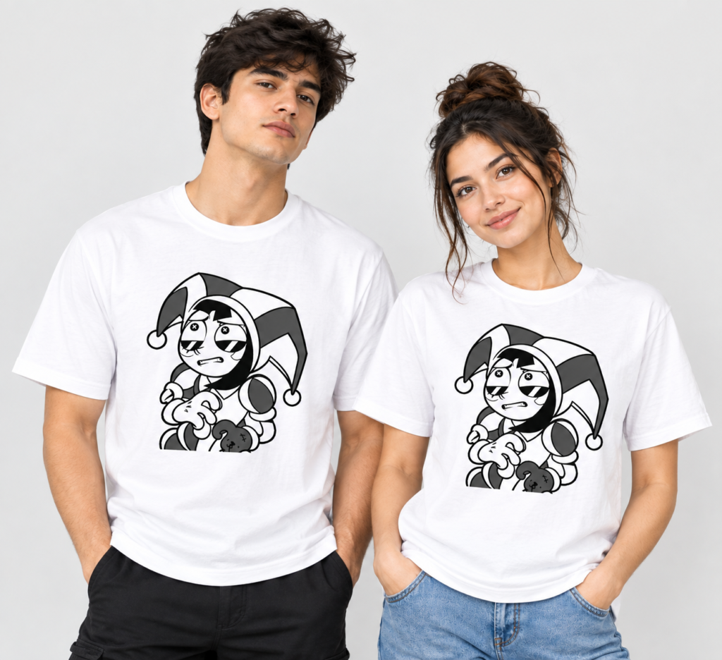 Drake Amazing Digital Circus Pomni Grid Symbols Shirt