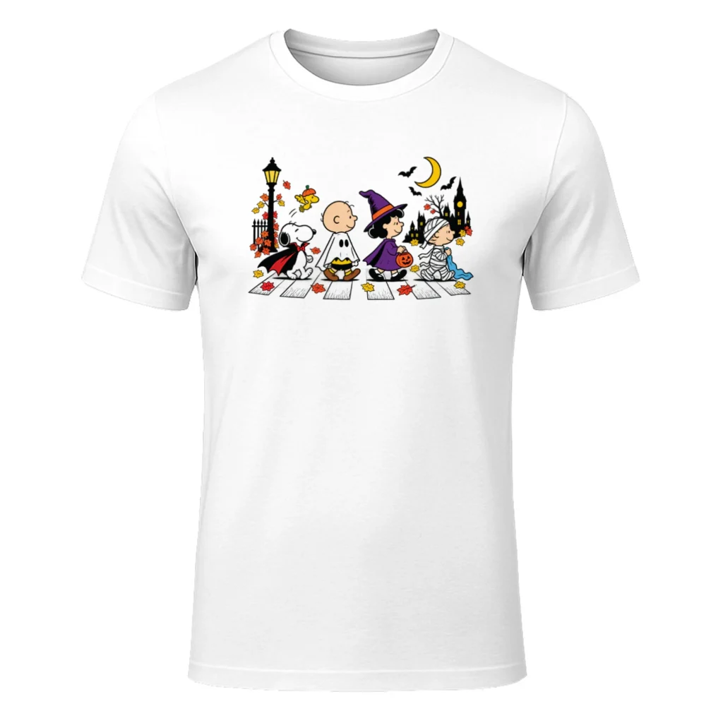 Peanuts Halloween Abbey Road Shirt