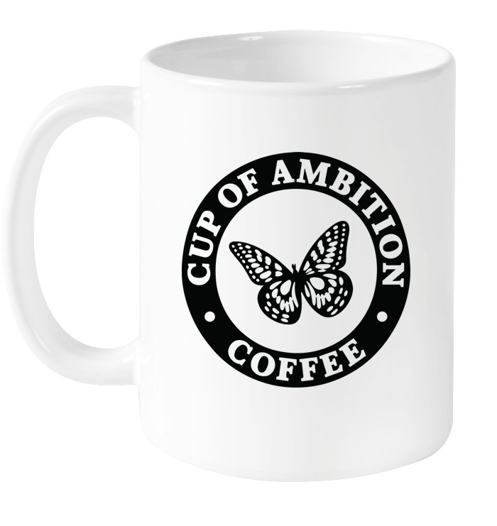 Dolly Parton Cup of Ambition Butterfly Handle Mug Black 2 Dolly Parton Cup of Ambition Butterfly Handle Mug Black