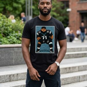 Lane Johnson Wears Jason Peters Eagles Shirt