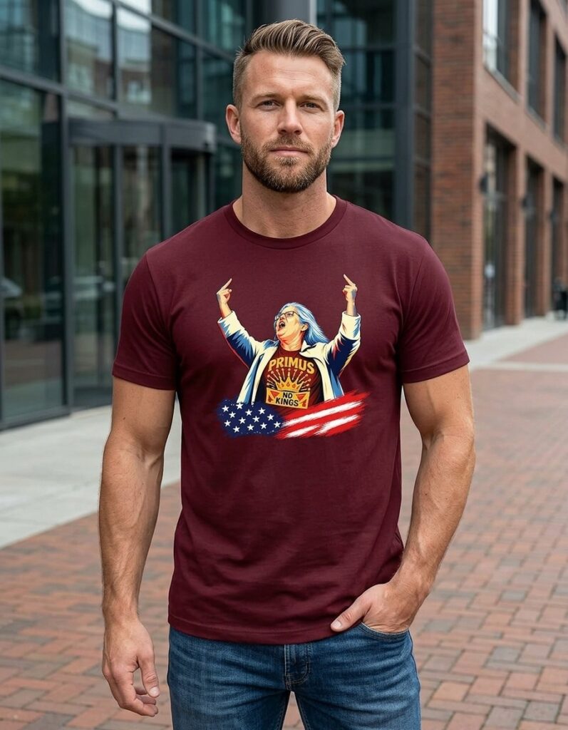 Primus No Kings American Flag T-Shirt 4 Primus No Kings American Flag T-Shirt